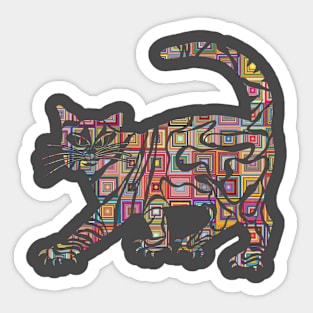 T-shit cat Sticker